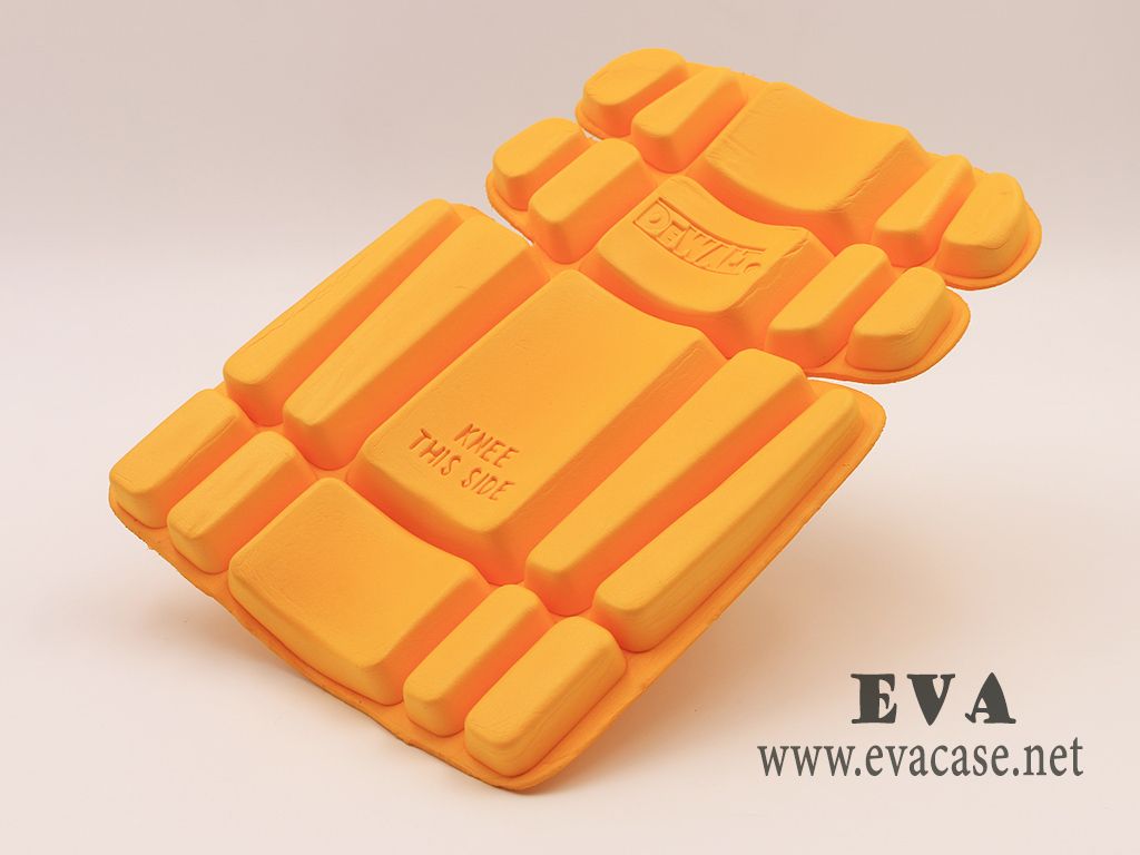 Dewalt foam knee pads inserts 100 percent yellow Polyethylene soft and durable for workpants